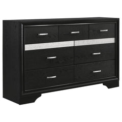 Miranda Black Dresser - furniture place usa