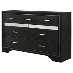 Miranda Black Dresser - furniture place usa