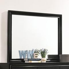 Miranda Black Dresser Mirror - furniture place usa