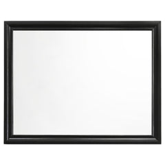 Miranda Black Dresser Mirror - furniture place usa