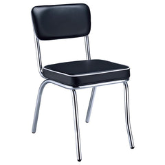 Retro Black Side Chair - furniture place usa