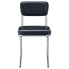 Retro Black Side Chair - furniture place usa