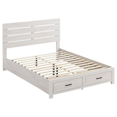 Brantford Ivory Queen Storage Bed - furniture place usa