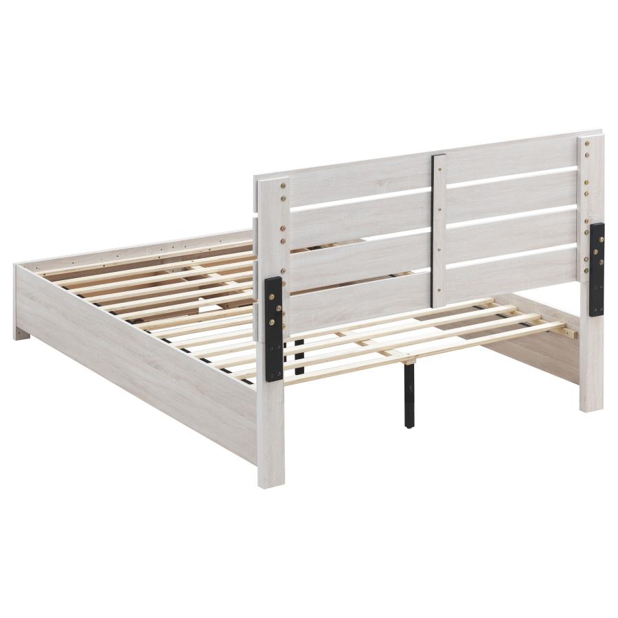 Brantford Ivory Queen Storage Bed - furniture place usa