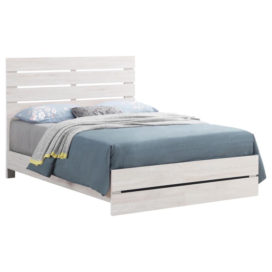 Brantford Ivory Eastern King Bed - furniture place usa