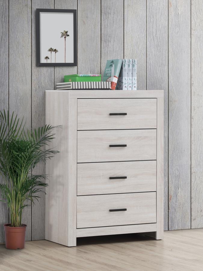 Brantford Ivory Chest - furniture place usa