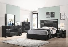 Blacktoft Black Eastern King Bed 4 Pc Set - furniture place usa