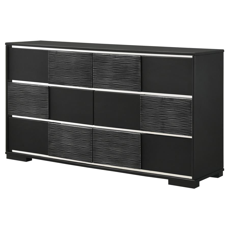 Blacktoft Black Dresser - furniture place usa