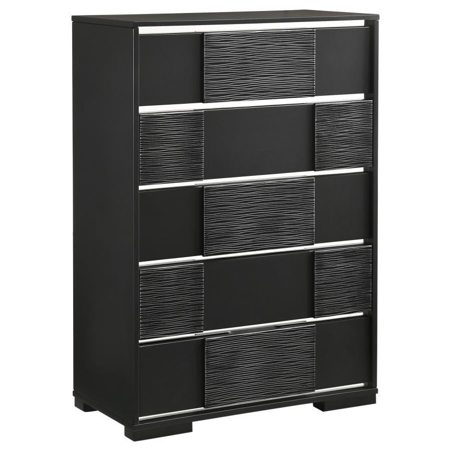 Blacktoft Black Chest - furniture place usa