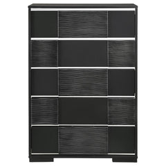 Blacktoft Black Chest - furniture place usa