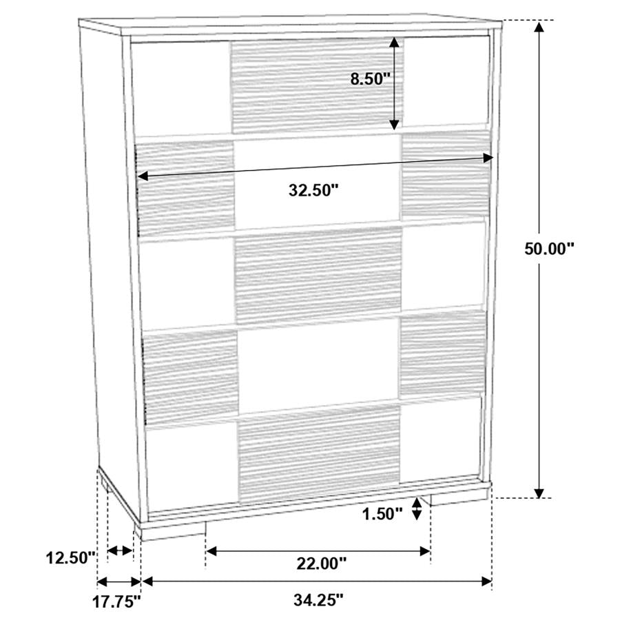 Blacktoft Black Chest - furniture place usa