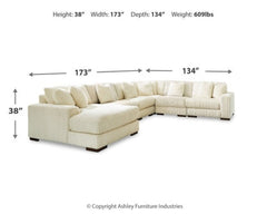Lindyn 6-Piece Sectional with Chaise - furniture place usa