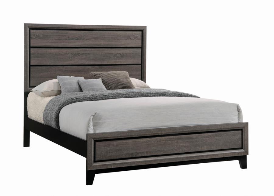 Watson Grey Queen Bed - furniture place usa