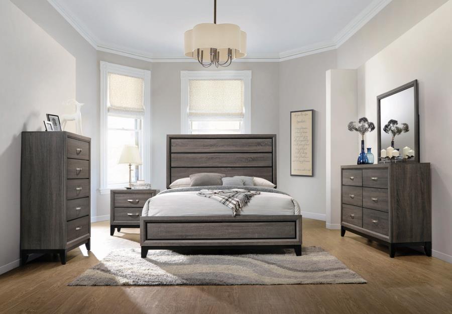 Watson Grey Queen Bed - furniture place usa