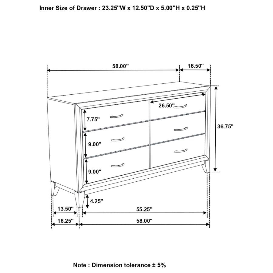 Watson Grey Dresser - furniture place usa