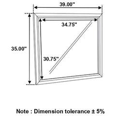 Watson Grey Dresser Mirror - furniture place usa