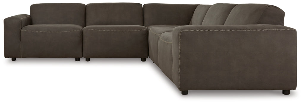 Allena 5-Piece Sectional with Ottoman - furniture place usa