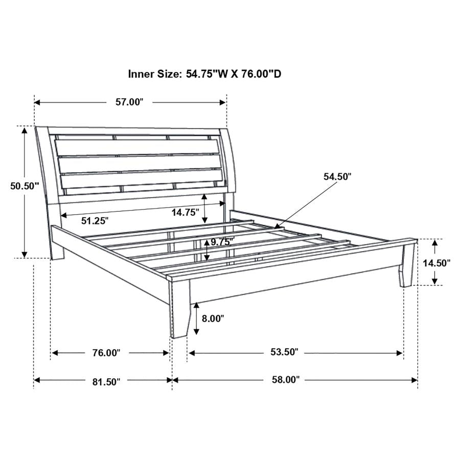 Serenity Grey Full Bed - furniture place usa