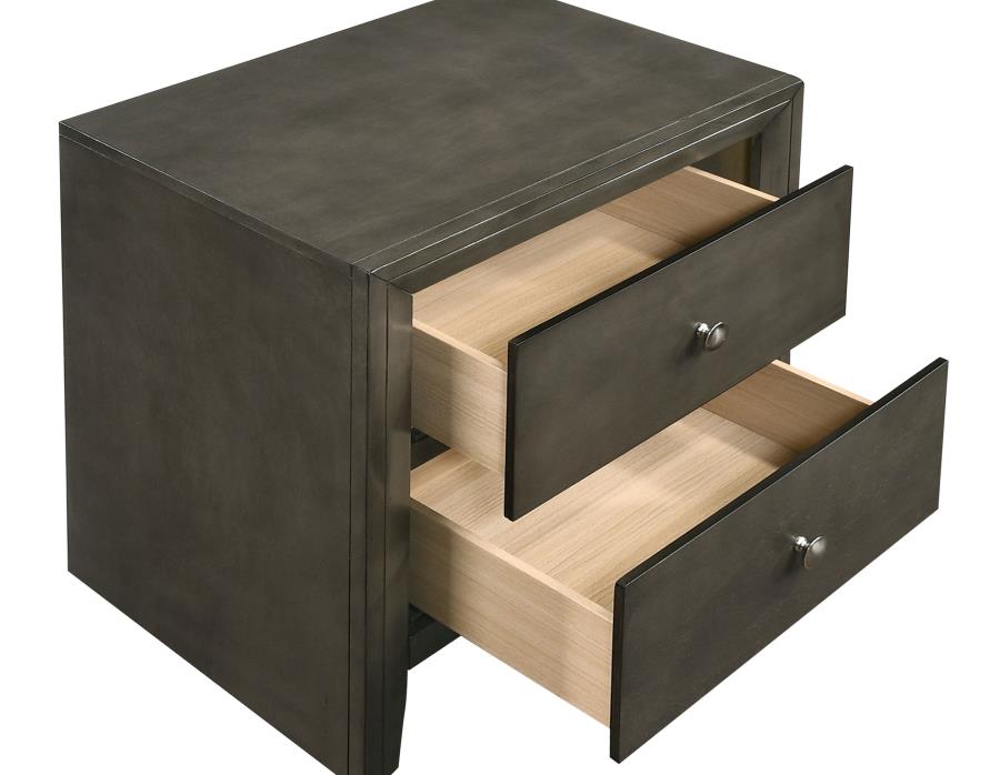 Serenity Grey Nightstand - furniture place usa