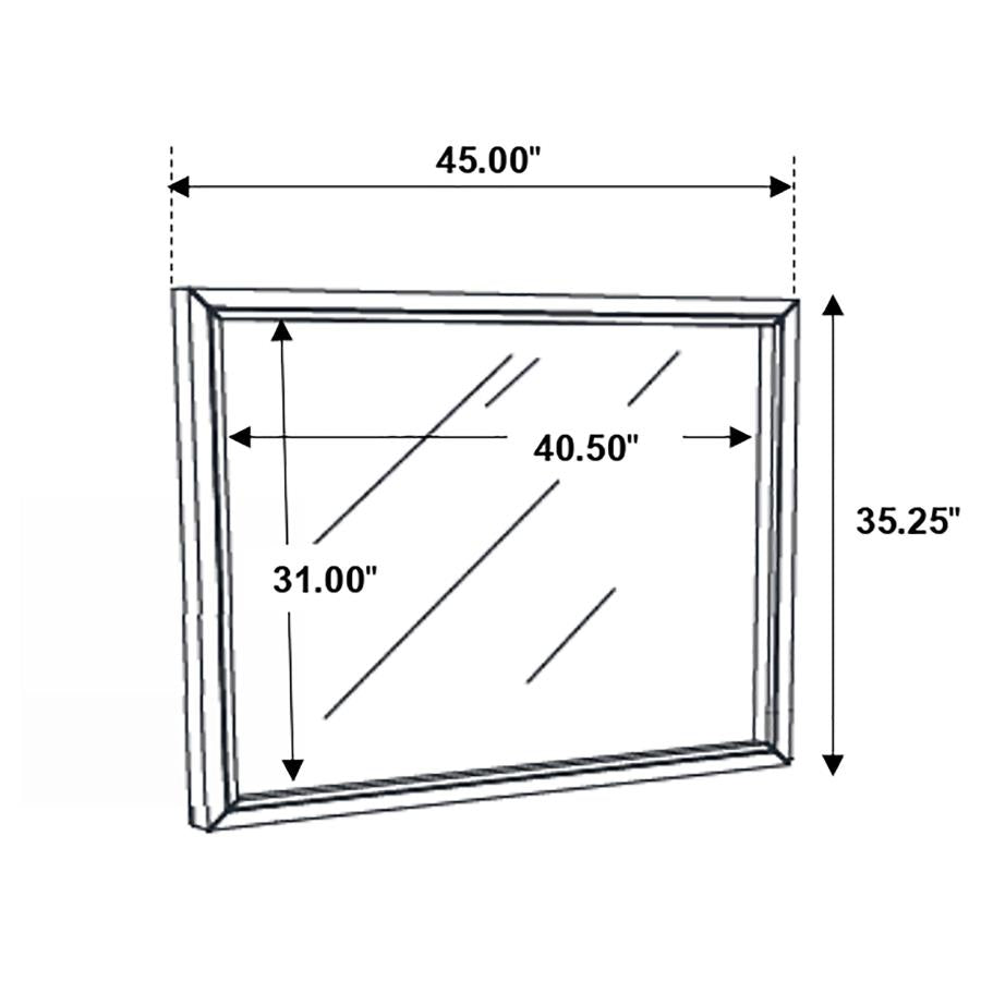 Serenity Grey Dresser Mirror - furniture place usa