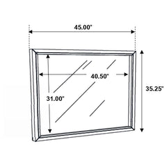 Serenity Grey Dresser Mirror - furniture place usa