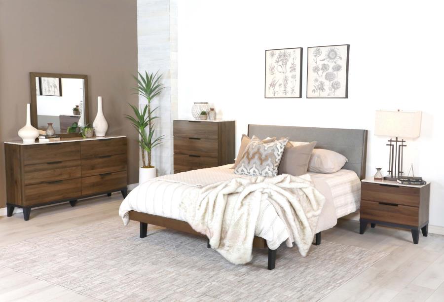 Mays Grey Queen Bed - furniture place usa