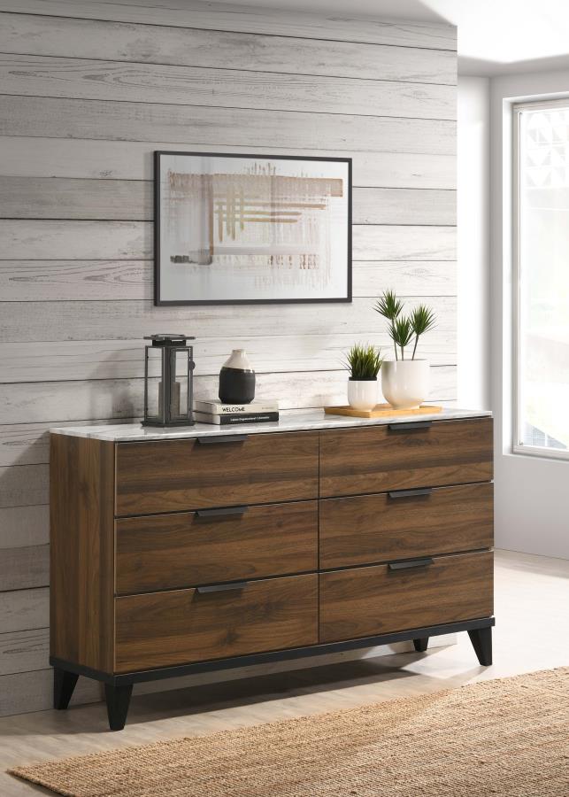 Mays Brown Dresser - furniture place usa