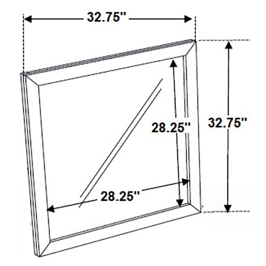 Mays Brown Dresser Mirror - furniture place usa