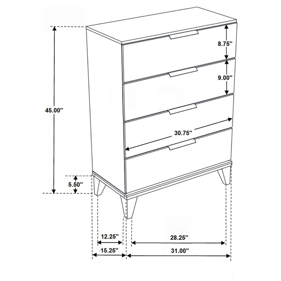 Mays Brown Chest - furniture place usa