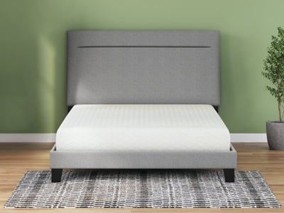 Chime 8 Inch Memory Foam Queen Mattress in a Box with Head-Foot Model Better Queen Adjustable Base - furniture place usa