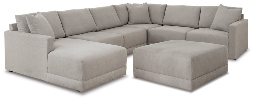 Katany 6-Piece Sectional with Ottoman - PKG014516 - furniture place usa