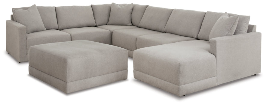 Katany 6-Piece Sectional with Ottoman - PKG014517 - furniture place usa