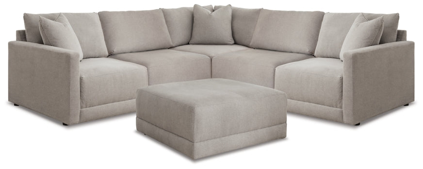 Katany 5-Piece Sectional with Ottoman - furniture place usa
