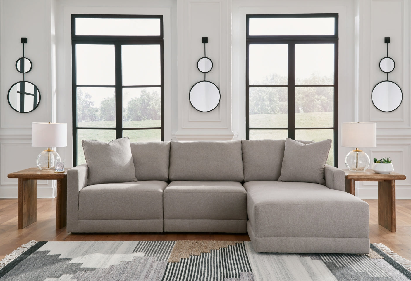 Katany 3-Piece Sectional with Ottoman - PKG014514 - furniture place usa