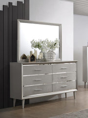 Ramon Silver Dresser Mirror - furniture place usa