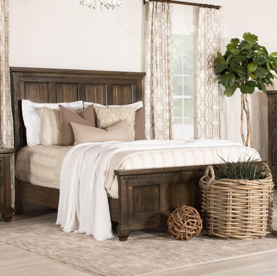 Bennington Brown California King Bed - furniture place usa