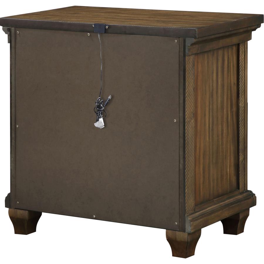 Bennington Brown Nightstand - furniture place usa