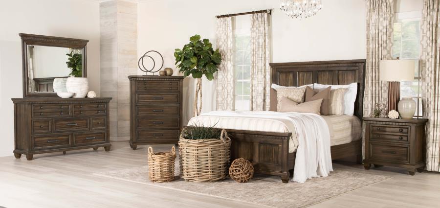 Bennington Brown Nightstand - furniture place usa