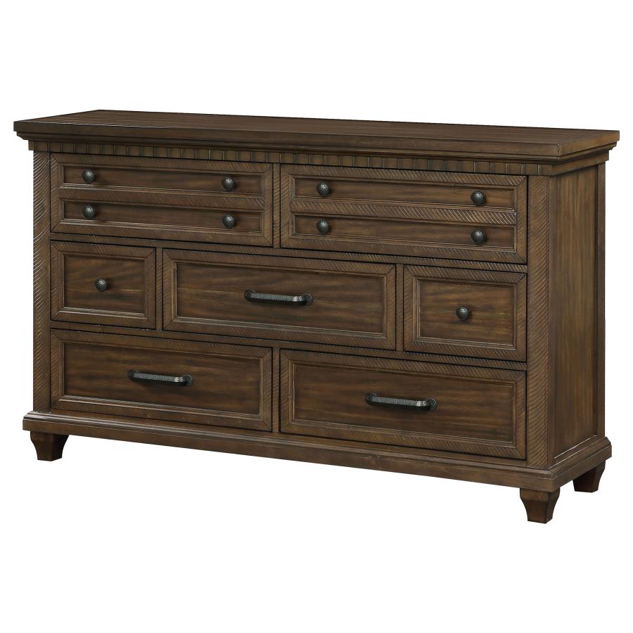 Bennington Brown Dresser - furniture place usa