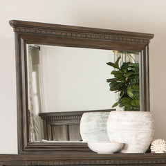 Bennington Brown Dresser Mirror - furniture place usa