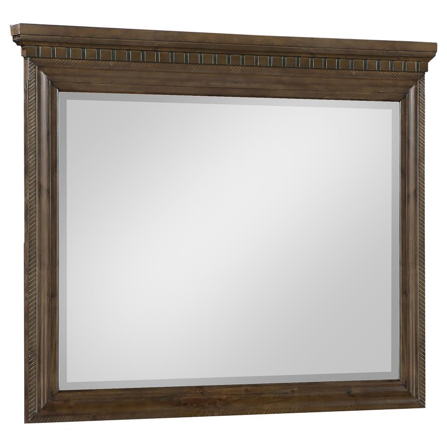 Bennington Brown Dresser Mirror - furniture place usa