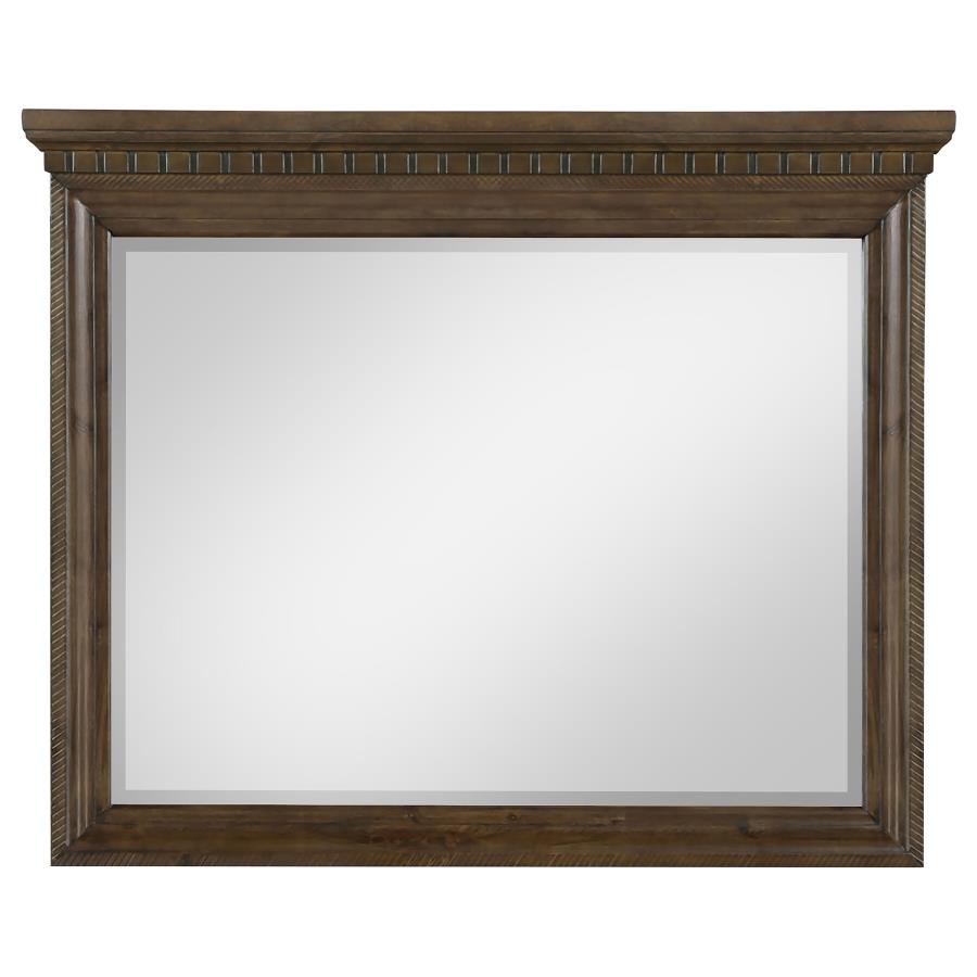 Bennington Brown Dresser Mirror - furniture place usa