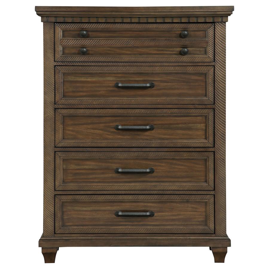 Bennington Brown Chest - furniture place usa