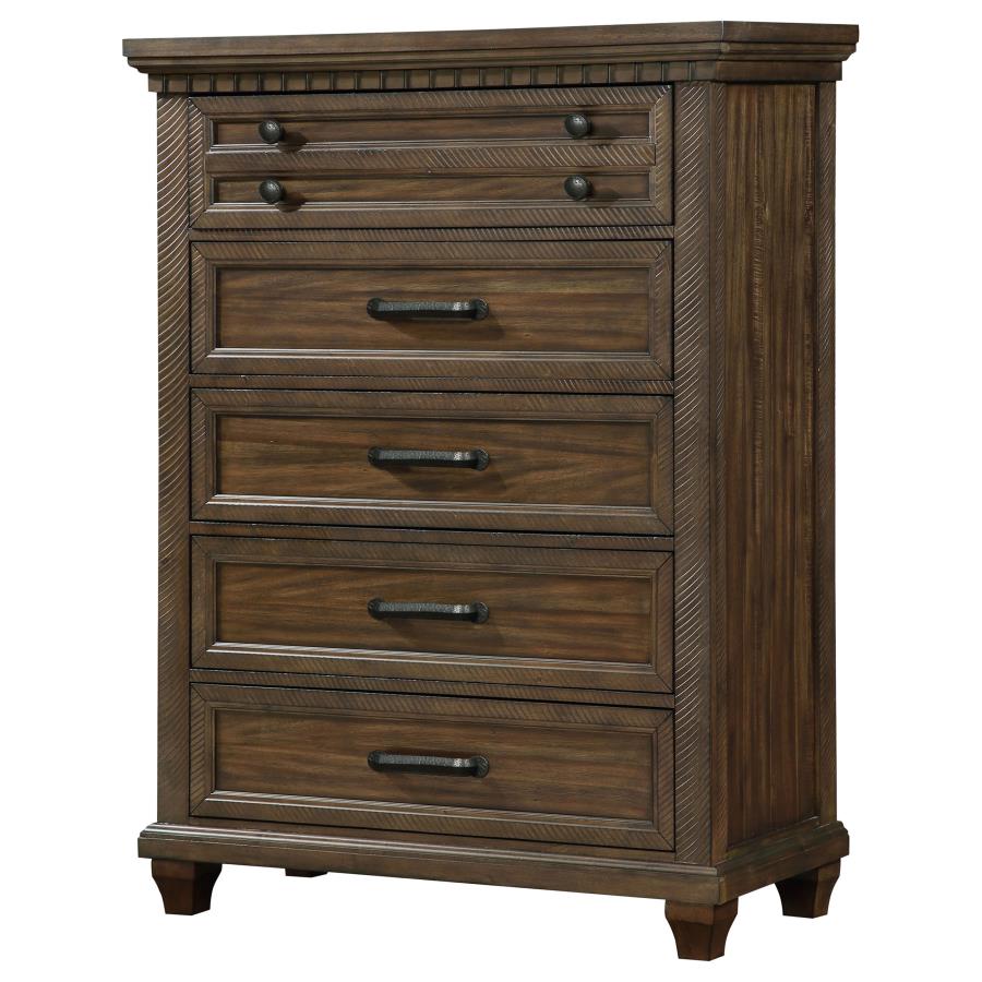 Bennington Brown Chest - furniture place usa