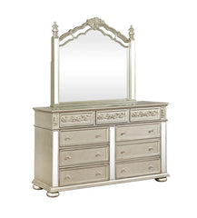 Heidi Silver Dresser Mirror - furniture place usa