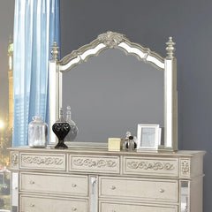 Heidi Silver Dresser Mirror - furniture place usa