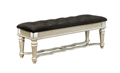 Heidi Silver Bench - furniture place usa