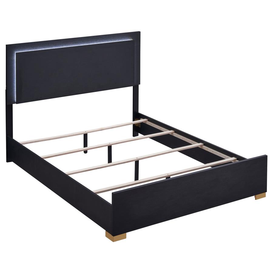 Marceline Black Full Bed - furniture place usa