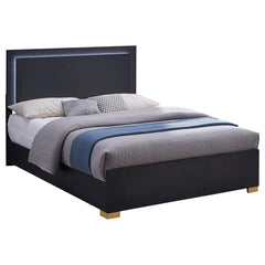 Marceline Black Full Bed - furniture place usa