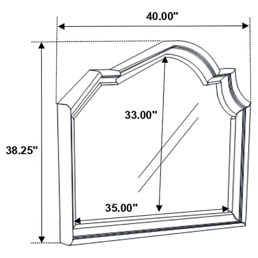 Manchester Brown Dresser Mirror - furniture place usa